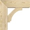 Ekena Millwork Imperial Block Rough Sawn Bracket w/ Offset Brace, Douglas Fir, 6"W x 16"D x 16"H BKT0604X16X16IMP05RDF - alternate 3